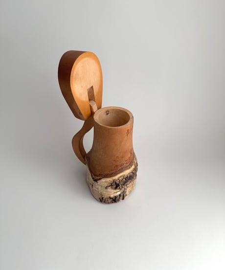 Wood jug｜蓋付きジャグ｜水差し｜木製
