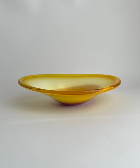 Bowl｜Bergdala｜大きなガラスのボウル｜オレンジ｜フルーツボウル