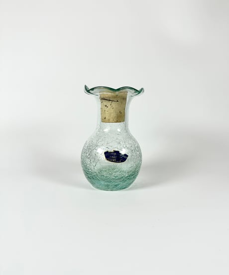Vase｜Skansen｜クラックガラス｜北欧ヴィンテージ｜スウェーデン