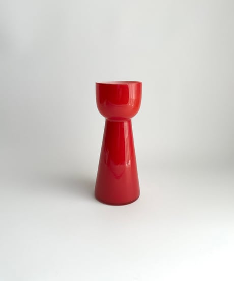 Vase｜赤い花瓶｜ガラス｜ヨーロッパ