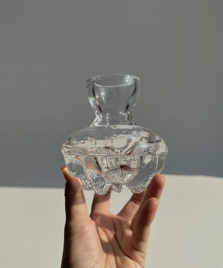Vase｜Skruf Glasbruk｜LARS HELLSTEN｜花瓶｜北欧ヴィンテージ
