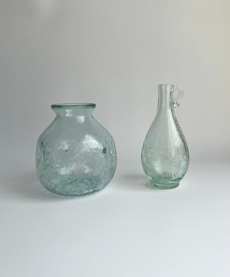 Vase｜Stockholms Glasbruk Skansen｜北欧｜クラックガラス