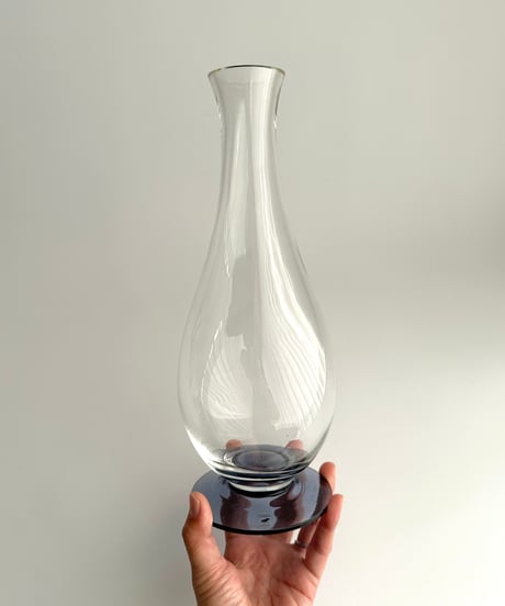 Vase｜Alghult glasbruk｜ガラスの花瓶｜フラワーベース｜スウェーデン