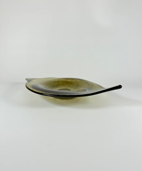 Tray｜ガラスのトレイ｜皿｜北欧ヴィンテージ｜グリーン