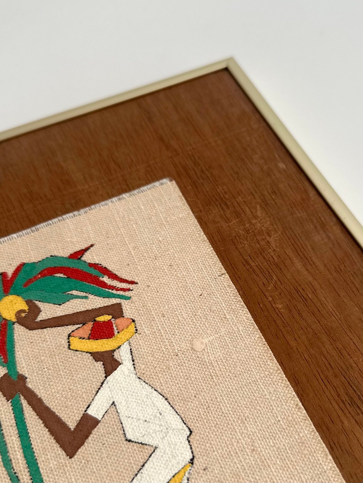 ヴィルジリオ・ナバイス ブラジル画家 手描 アート 油絵 額付