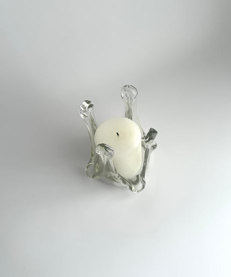 Candle holder｜キャンドルホルダー｜燭台｜アートガラス｜スウェーデン