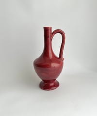 Vase｜赤い花瓶｜HoganasKeramik｜陶器｜北欧ヴィンテージ