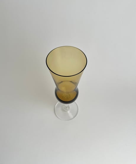 Glass｜Vase｜花瓶｜アンバー｜ガラスのフラワーベース