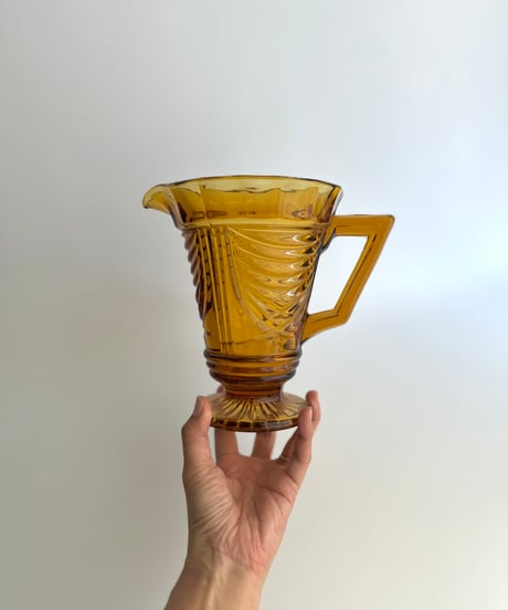 Jug｜Sowerby｜Art deco｜アールデコ｜水差し｜イギリス