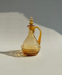 Decanter｜デキャンタ｜カラフェ｜アンバー｜Art deco
