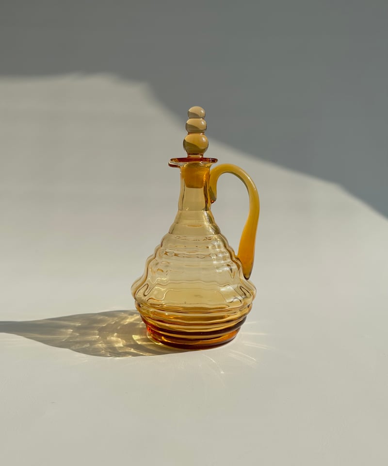 Decanter｜デキャンタ｜カラフェ｜アンバー｜Art deco | roi home｜北欧