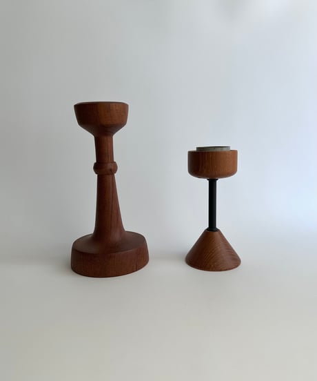 Candle holder｜チーク材｜木製｜燭台｜キャンドルホルダー