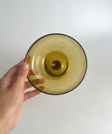 Dessert Glass｜デザートボウル｜アンバー｜バブル