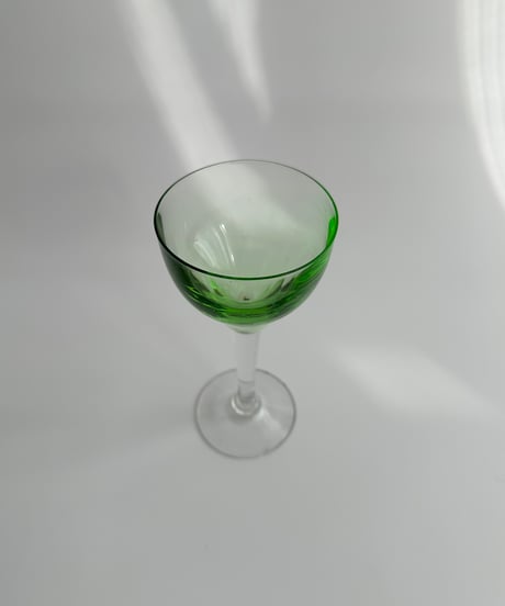 Glass｜グリーンのワイングラス｜北欧ヴィンテージ