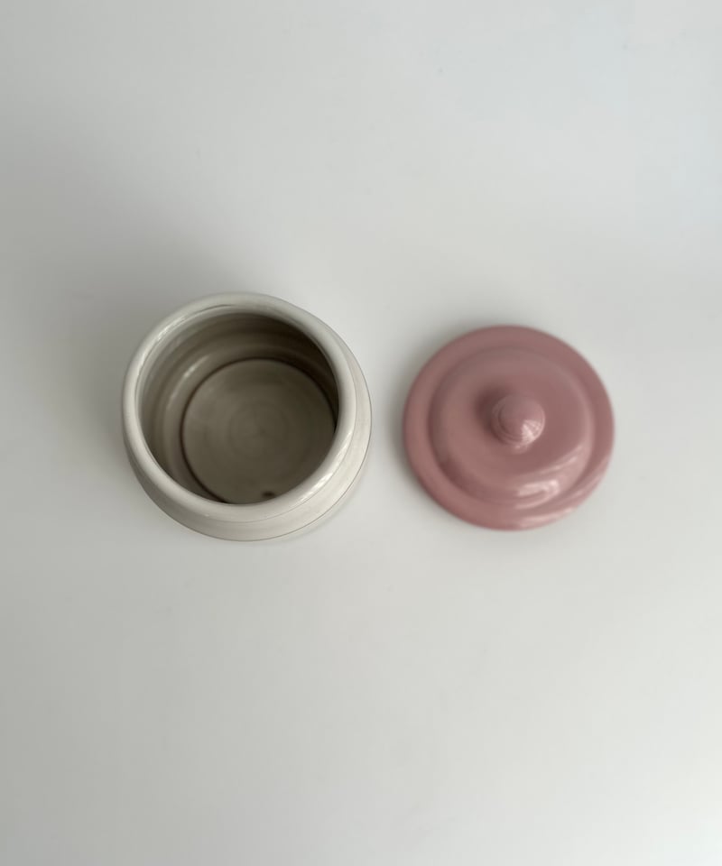 ★アメリカ2007Rowe Pottery Works陶器製キャニスター★壺 ☆アメリカ2007Rowe Pottery Works陶器製キャニスター☆壺