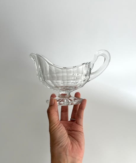Gravy boat｜グレイビーボート｜ソースボート｜クリスタルガラス