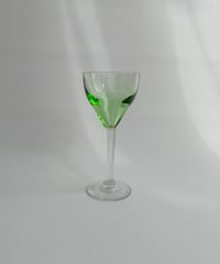 Glass｜グリーンのワイングラス｜北欧ヴィンテージ