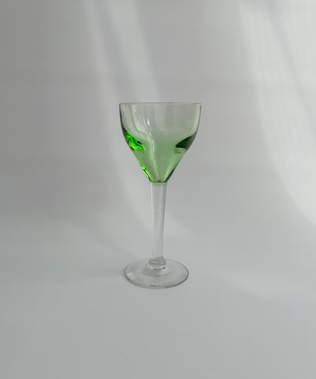 Glass｜グリーンのワイングラス｜北欧ヴィンテージ