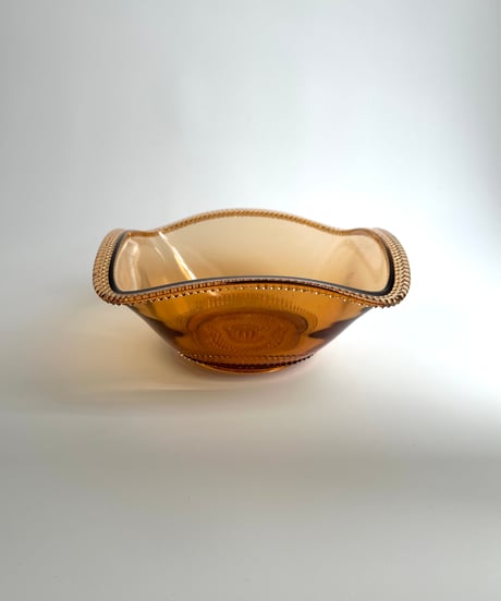 Bowl｜ガラスボウル｜アンバーガラス｜フルーツボウル