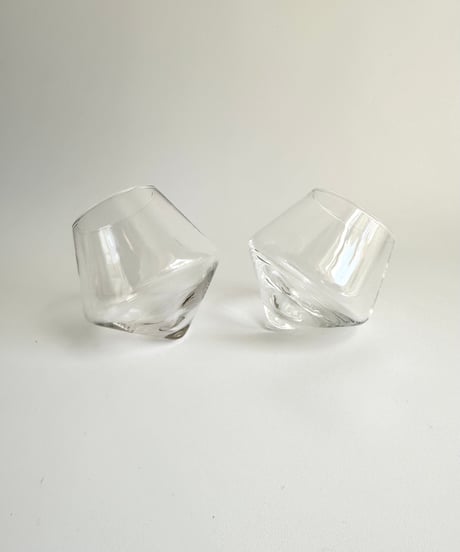 Glass｜Sempli｜斜めのロックグラス｜アメリカ