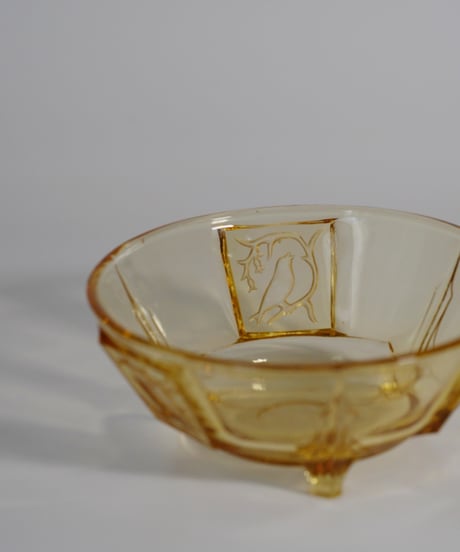 Bowl｜小鳥のボウル｜アールデコ｜ガラスボウル｜ポルトガル