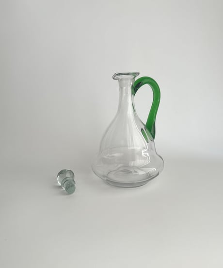 Carafe｜カラフェ｜decanter｜グリーン｜北欧ヴィンテージ