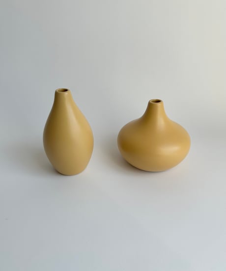 Vase｜マスタードイエロー｜花瓶｜Holmen Keramik｜ドイツ