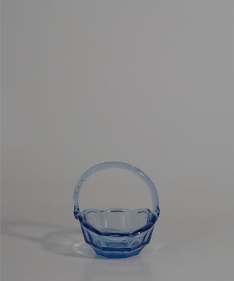 Bowl｜ガラスバスケット｜アールデコ｜ハンドル付ボウル｜ポルトガル