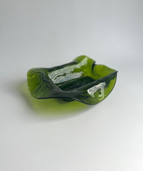 Bowl｜グリーンガラス｜ボウル｜フィッシュ
