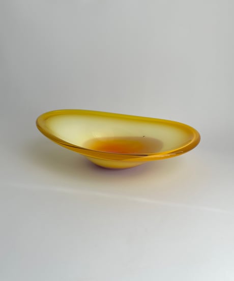 Bowl｜Bergdala｜大きなガラスのボウル｜オレンジ｜フルーツボウル