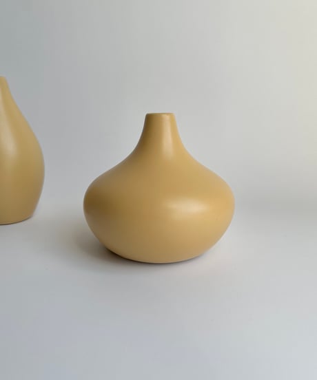 Vase｜マスタードイエロー｜花瓶｜Holmen Keramik｜ドイツ