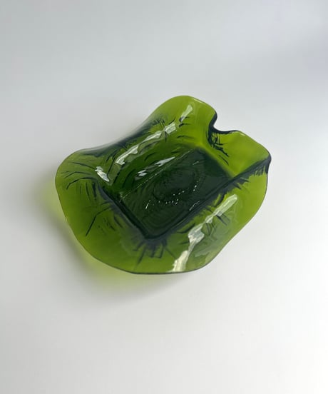 Bowl｜グリーンガラス｜ボウル｜フィッシュ