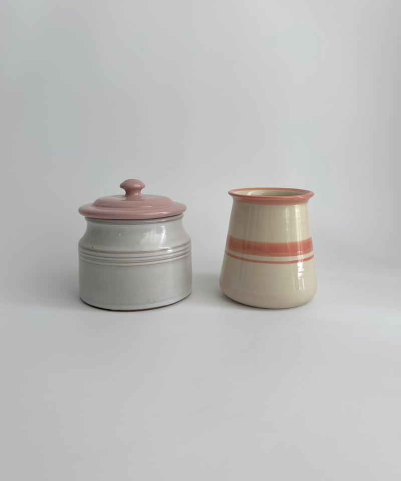Canister キャニスター｜陶器｜ピンク | roi home｜北欧