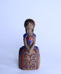 Vase｜Vallis Keramik｜フラワーガール｜陶器人形｜スウェーデン