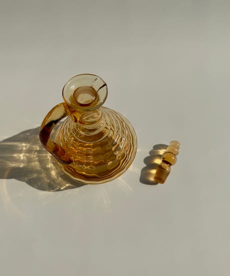 Decanter｜デキャンタ｜カラフェ｜アンバー｜Art deco