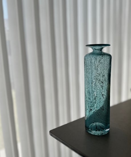 Vase｜ガラスの花瓶｜フラワーベース｜ブルー｜スウェーデン