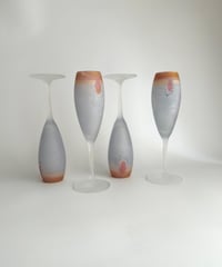 Glass｜シャンパングラス｜アートガラス｜北欧