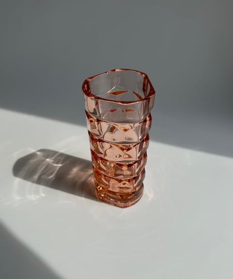 Vase｜Luminarc｜フランス｜ピンク｜フラワーベース
