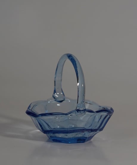 Bowl｜ガラスバスケット｜アールデコ｜ハンドル付ボウル｜ポルトガル