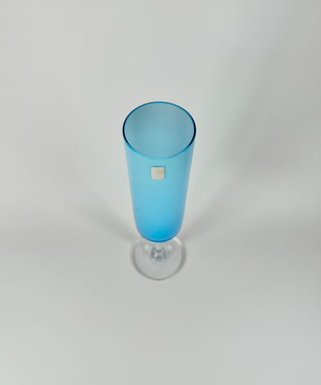 Vase｜Opaline Suedoise｜水色｜ガラスの花瓶｜北欧ヴィンテージ