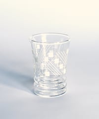 Glass｜ショットグラス｜幾何学模様｜フランス