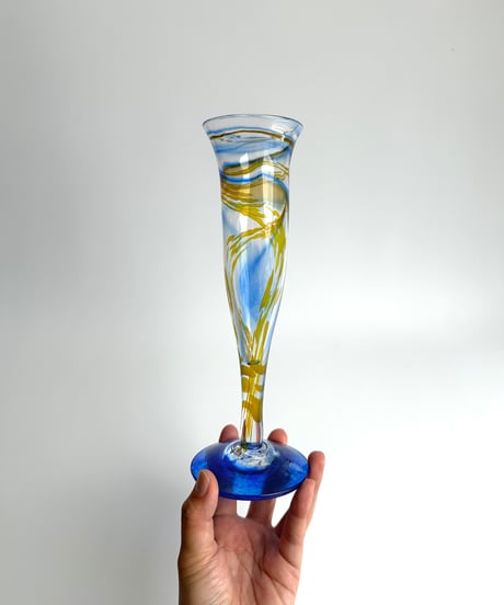 Vase｜Leksands Glashytta｜アートガラス｜花瓶｜スウェーデン