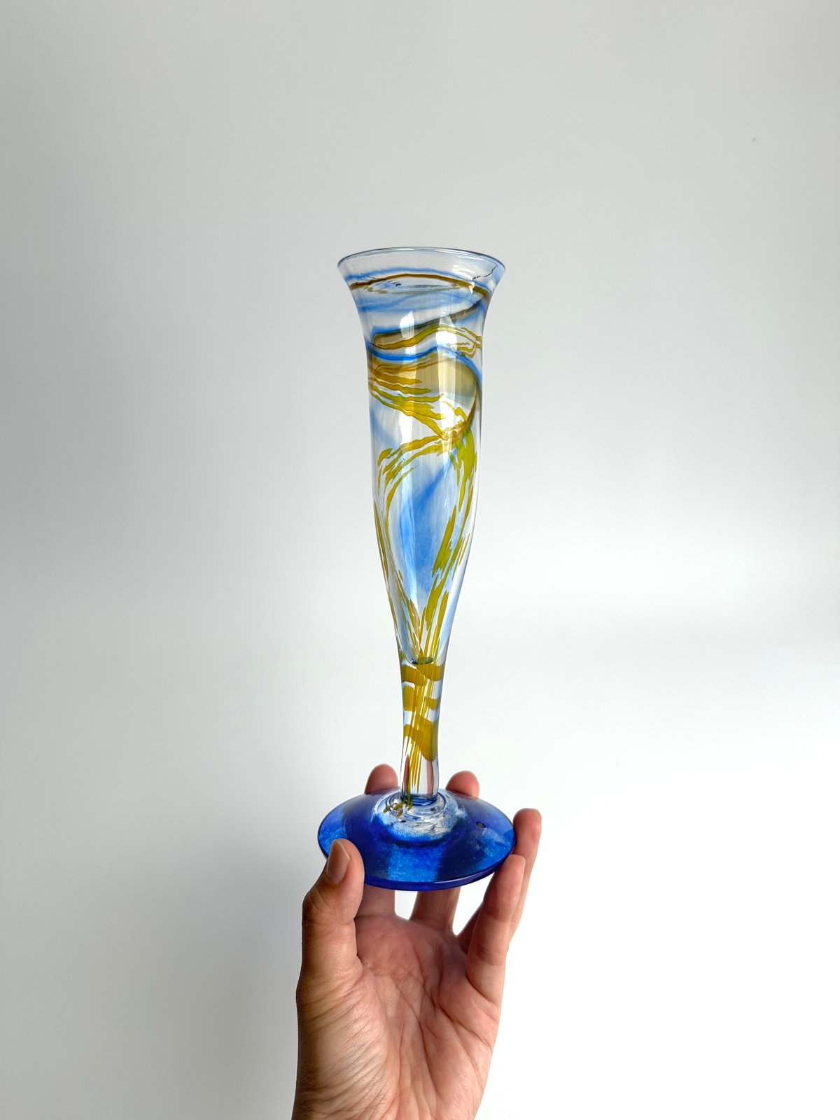 Vase｜Leksands Glashytta｜アートガラス｜花瓶｜スウェーデン | roi