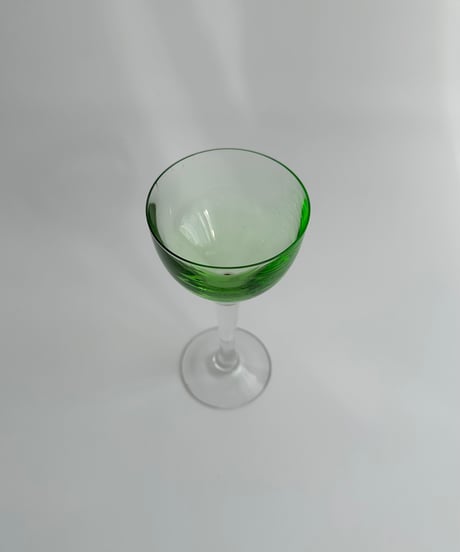 Glass｜グリーンのワイングラス｜北欧ヴィンテージ