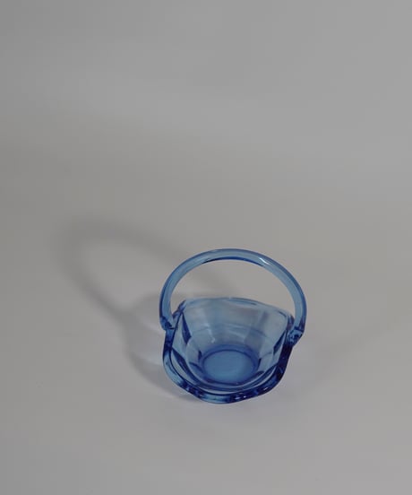 Bowl｜ガラスバスケット｜アールデコ｜ハンドル付ボウル｜ポルトガル