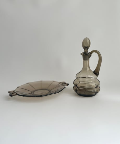 Carafe｜ガラスカラフェ｜decanter｜ブラウン｜花瓶
