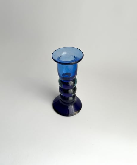Candle holder｜ガラスのキャンドルホルダー｜燭台｜ミッドセンチュリー