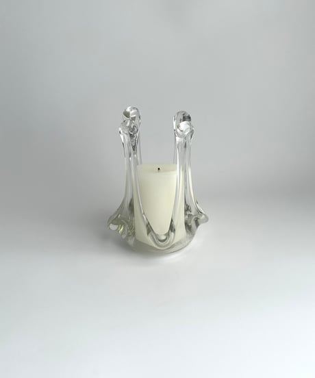 Candle holder｜キャンドルホルダー｜燭台｜アートガラス｜スウェーデン
