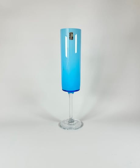 Vase｜Opaline Suedoise｜水色｜ガラスの花瓶｜北欧ヴィンテージ
