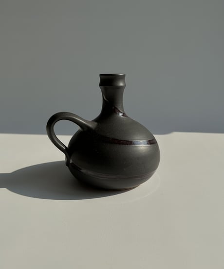 Vase｜Töpferhof Römhild｜ブラック｜東ドイツ｜ヴィンテージ花瓶